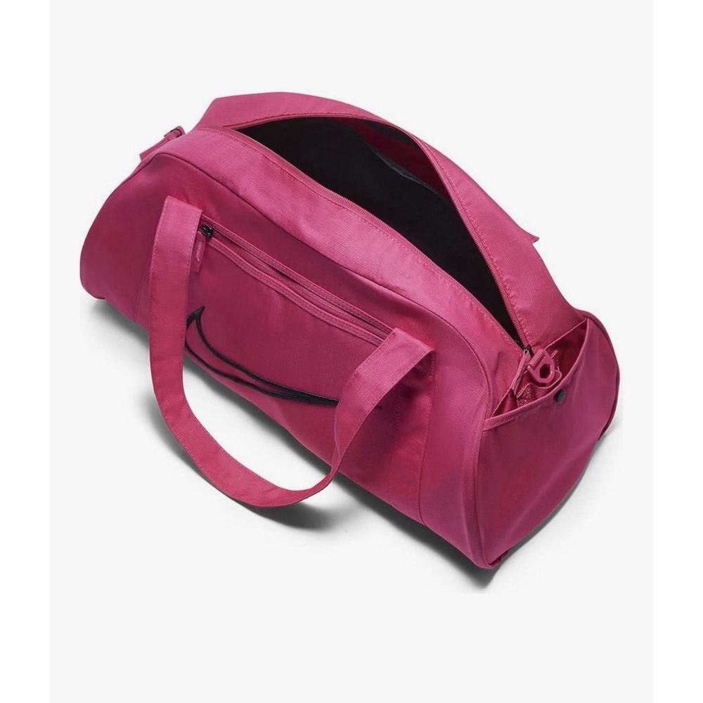 Nike Gym Club 2.0 Duffel Bag Fireberry Pink Black Gym Travel Weekender Tote - Picture 2 of 13